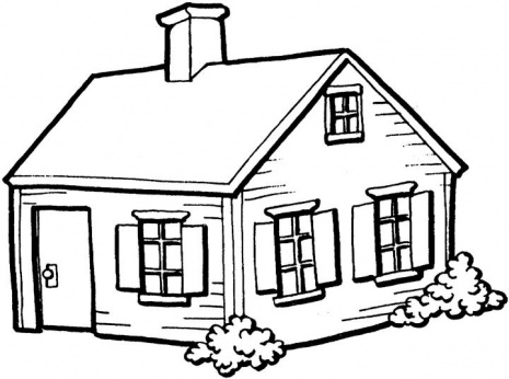 Advanced Coloring Pages on Small House In The Village Coloring Page Jpg