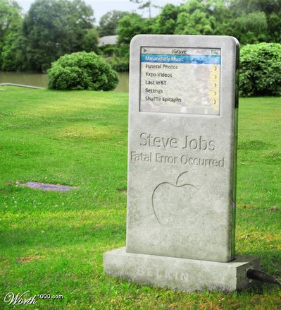 steve-jobs-grave.jpg It's not much of a secret that many newspapers and TV 