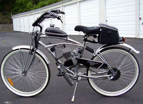 The Zoom Bicycles Jet Stealth 80cc Bicycle Engine Kit, for weak-limbed 